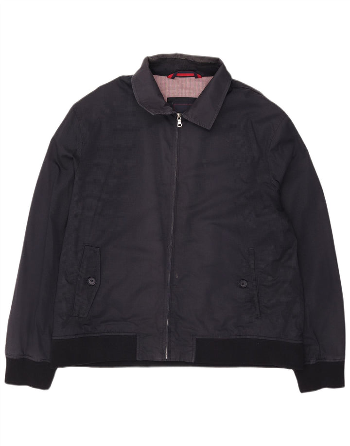 Marks & Spencer Herren Bomberjacke UK 44 2XL Marineblau Baumwolle