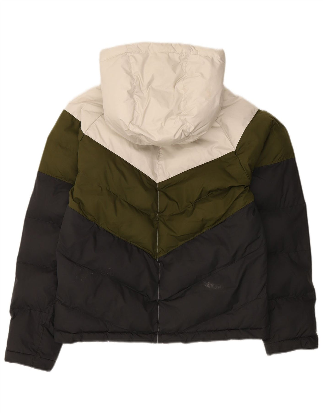 NIKE Wattierte Jacke für Jungen mit Kapuze, 12–13 Jahre, groß, mehrfarbig, Farbblock