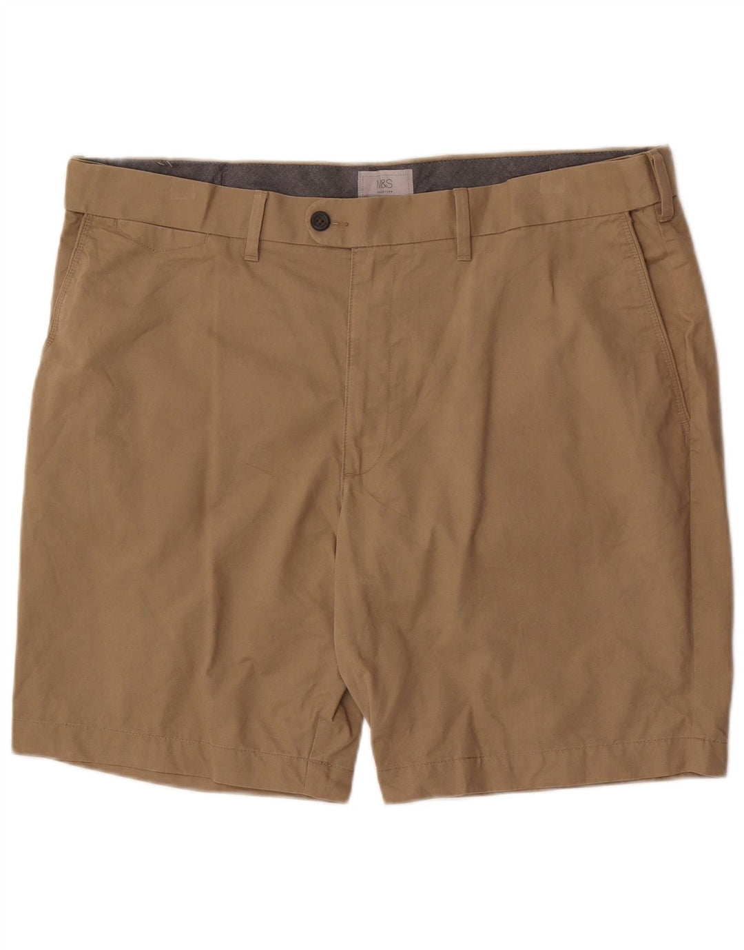 Marks & Spencer Herren Chinoshorts W42 2XL Beige Baumwolle
