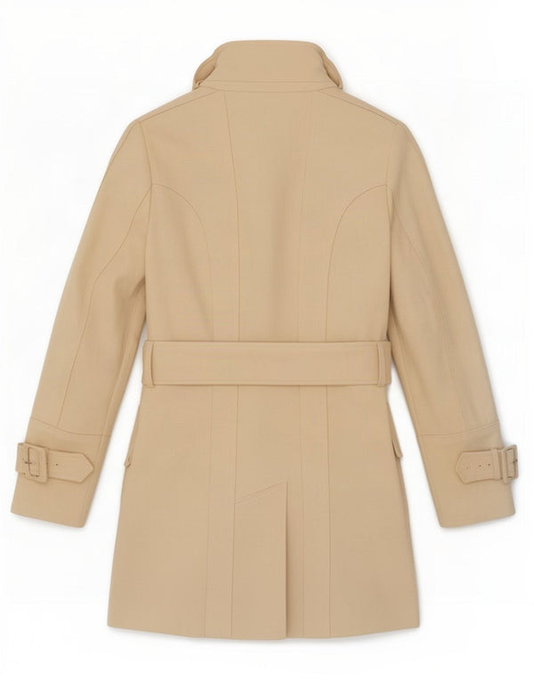 Zara Damen Trenchcoat UK 12 Mittelbeige Wolle