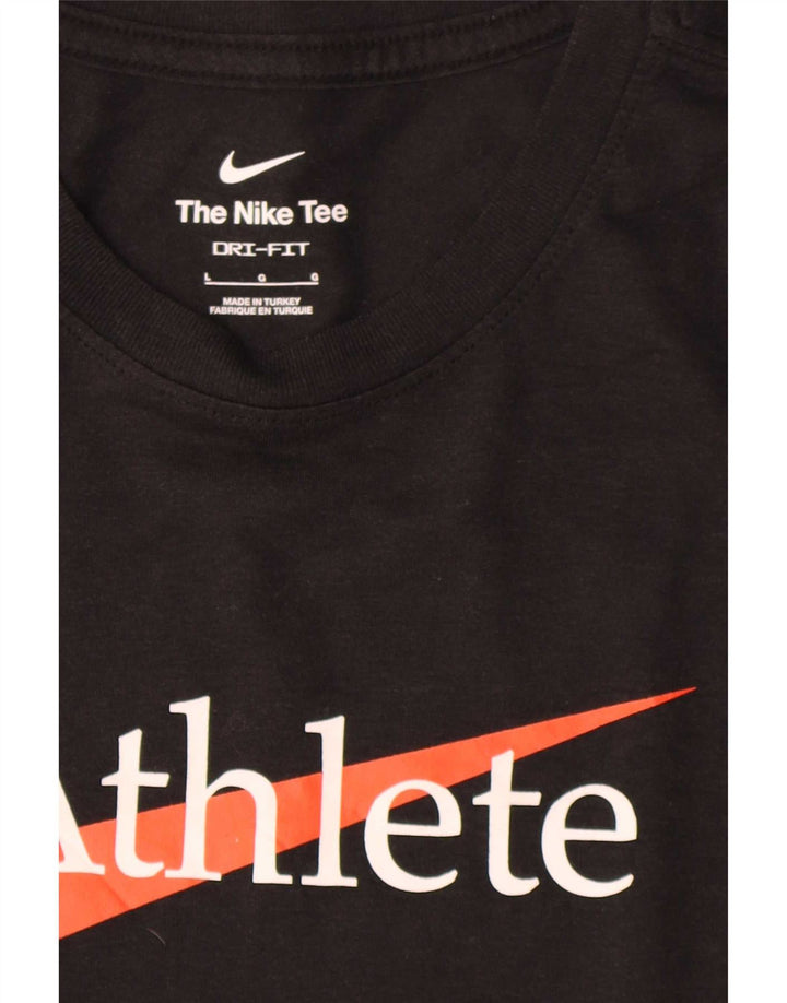 Nike Herren-T-Shirt mit Grafik, groß, aus schwarzer Baumwolle