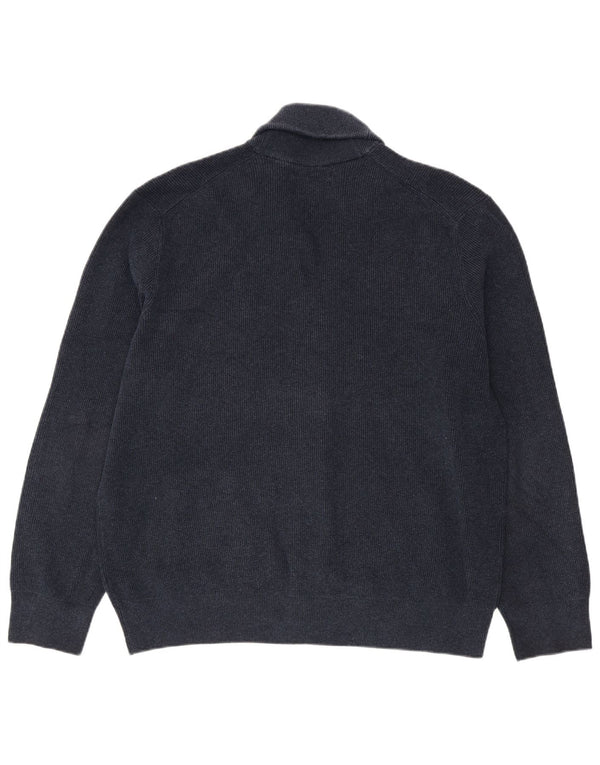 Marks & Spencer Herren Strickjacke 2XL Marineblau Polyester