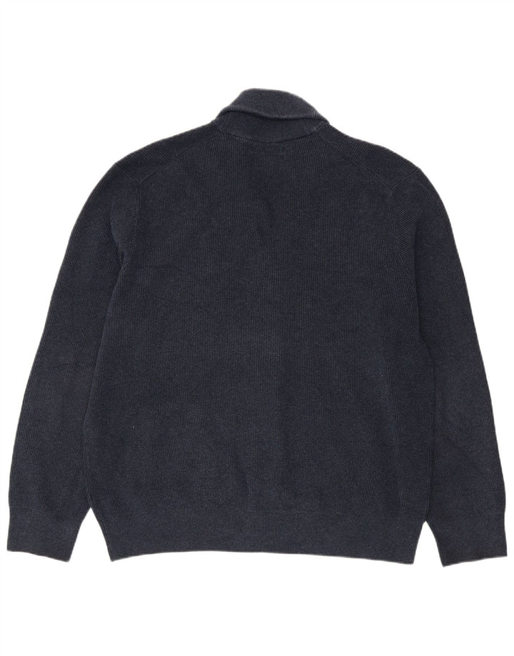 Marks & Spencer Herren Strickjacke 2XL Marineblau Polyester