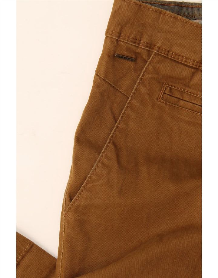 Schmale Chinohose für Herren von Zara, W34, L35, Beige