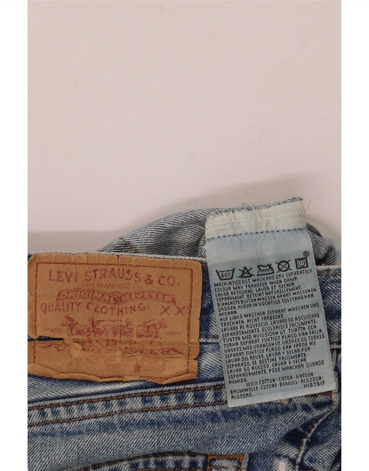 Levi's Herren Distressed Straight Jeans W36 L32 Blaue Baumwolle
