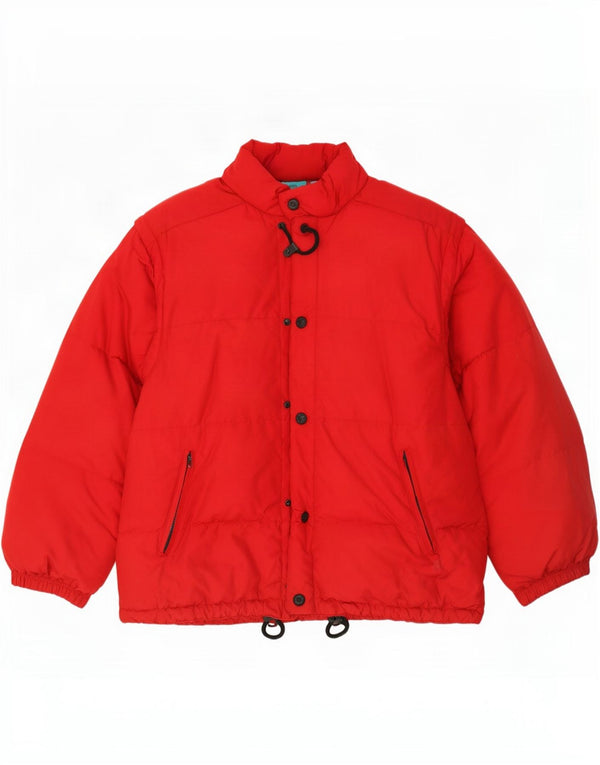 Colle Mens Padded Ski Jacket IT 50 Large Red Polyester