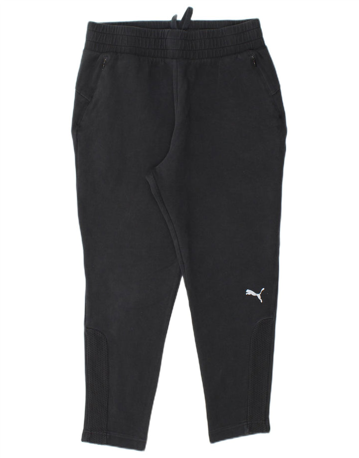 PUMA Herren-Trainingshose, mittelschwarz, Baumwolle