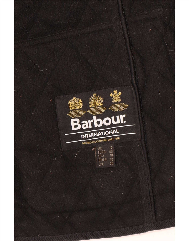 Barbour Damen Steppjacke UK 14 Large Schwarz Polyester