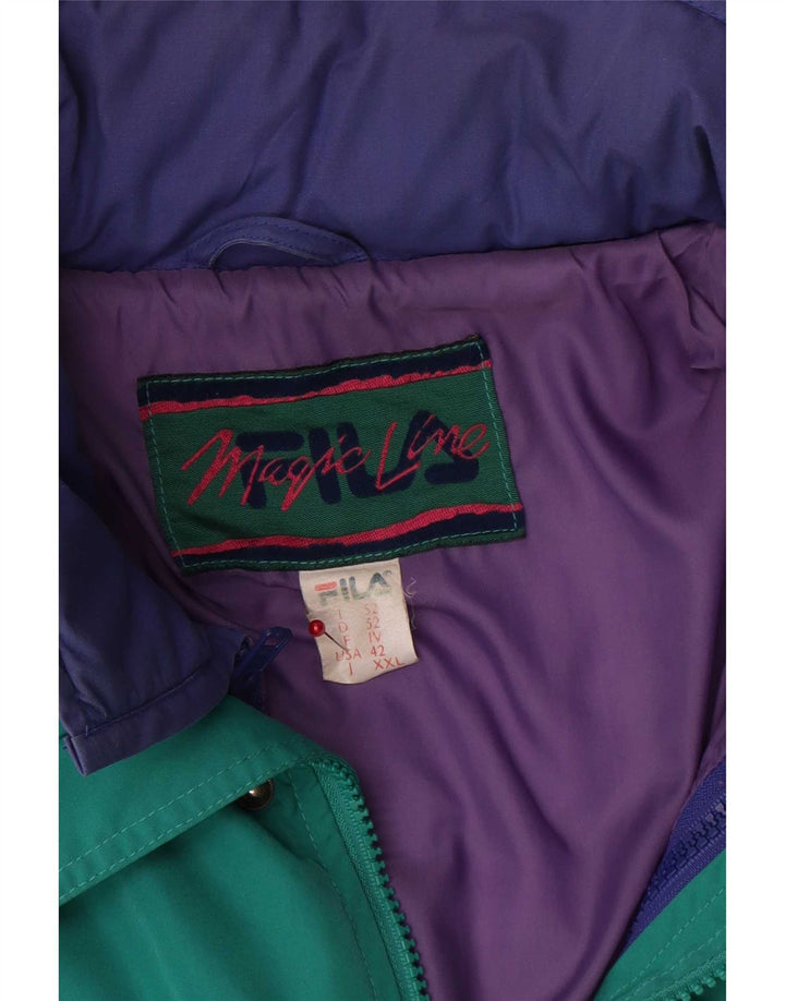 Fila Herren Skijacke mit Kapuze IT 52 2XL Grün