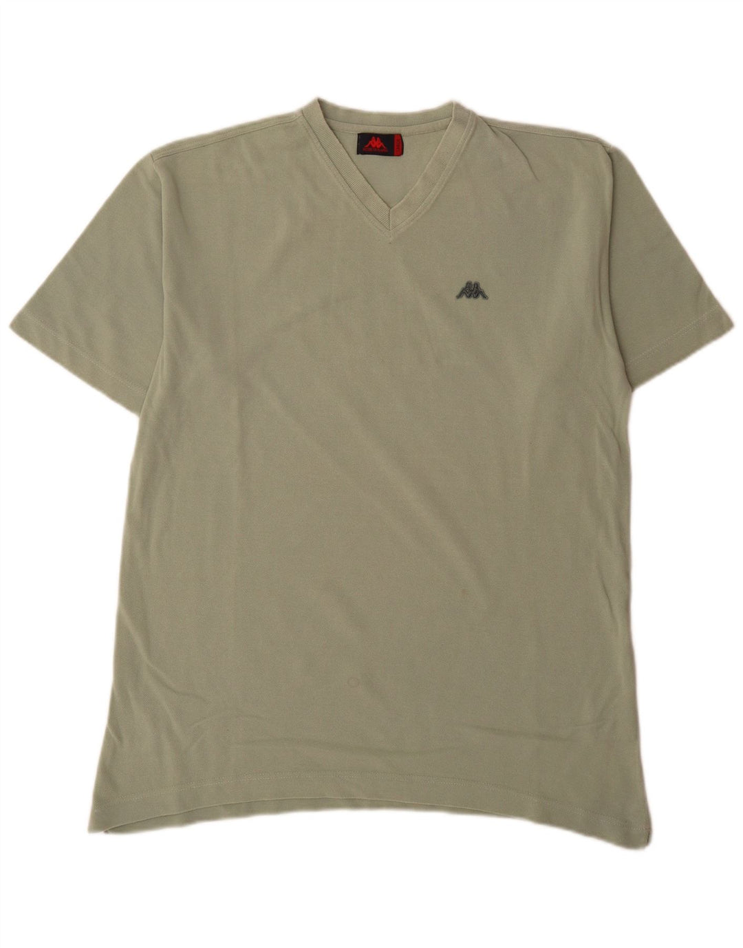 Kappa Herren T-Shirt Top Large Grün Baumwolle