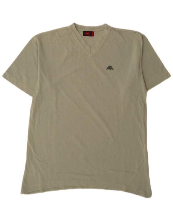 Kappa Herren T-Shirt Top Large Grün Baumwolle