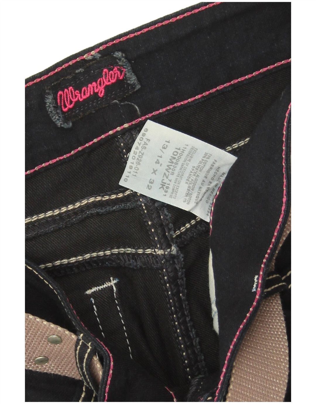 Wrangler Damen Bootcut-Jeans W32 L31 Marineblaue Baumwolle