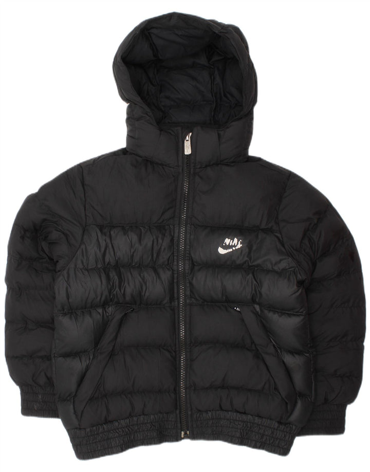 NIKE Wattierte Jacke mit Kapuze für Jungen, 5–6 Jahre, Mittelschwarzes Polyester