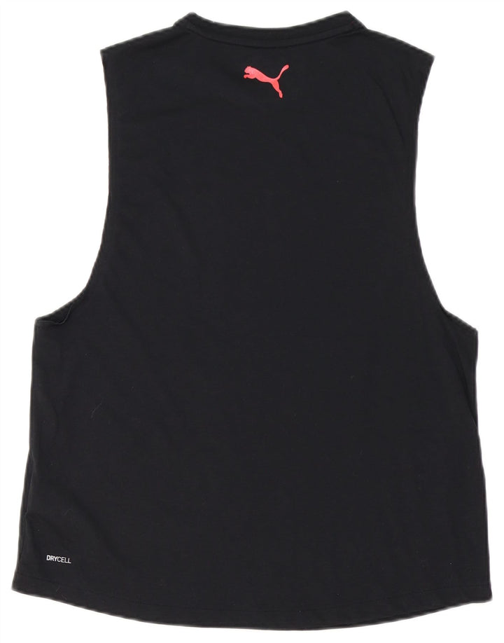 Puma Herren Weste Top Medium Schwarz Baumwolle