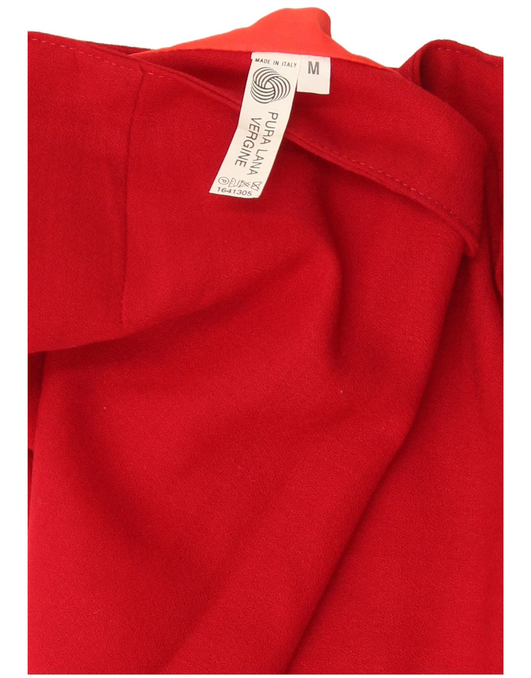 Vintage Damen Mini Wickelrock Medium W28 Rote Schurwolle