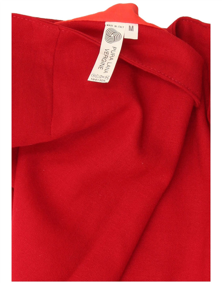 Vintage Damen Mini Wickelrock Medium W28 Rote Schurwolle