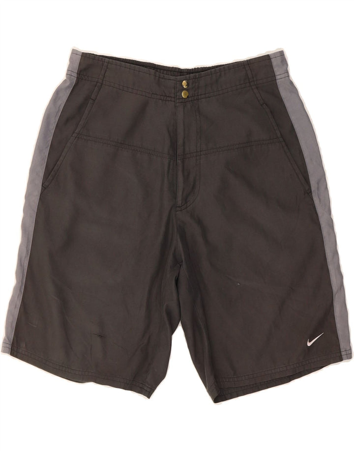NIKE Mens Sport Shorts Small  Grey Colourblock Polyester Vintage Nike and Second-Hand Nike from Messina Hembry 