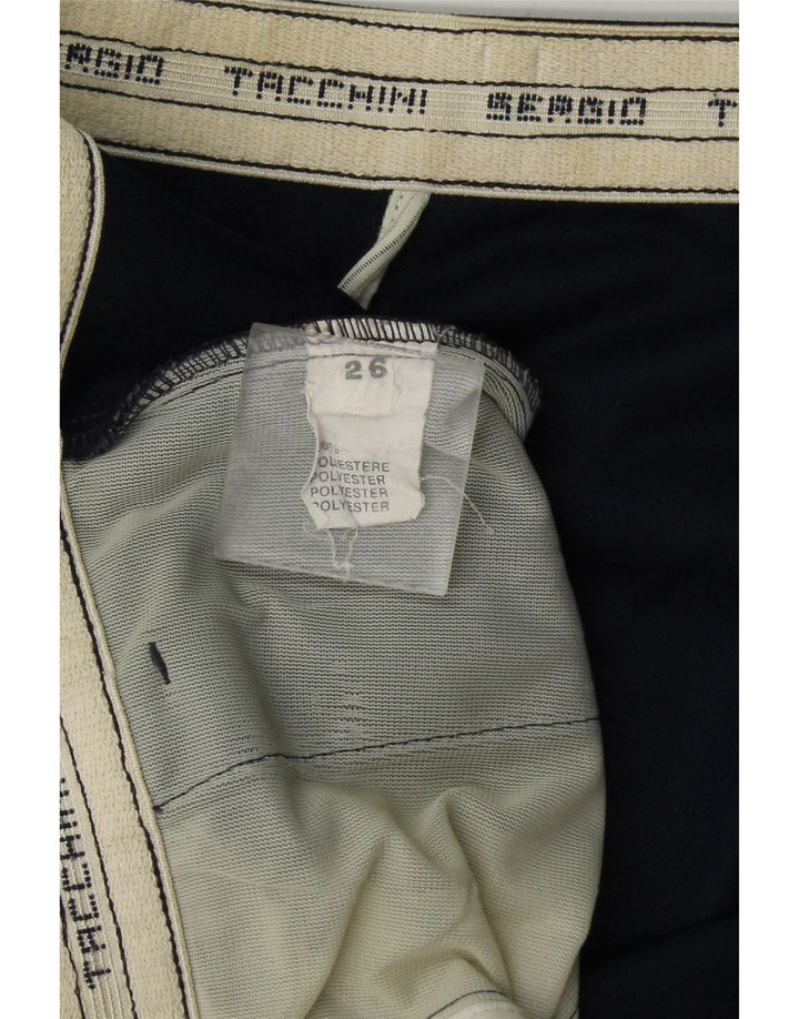 Sergio Tacchini Damen Sportshorts UK 14 Large Marineblau Polyester