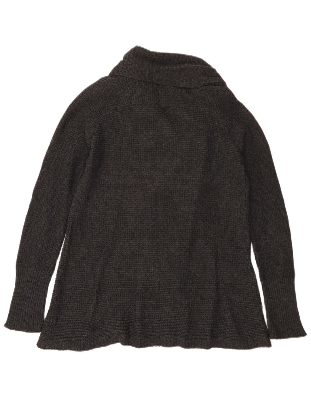 Offener Strickjackenpullover für Damen von Zara, UK 12, mittelgraue Baumwolle