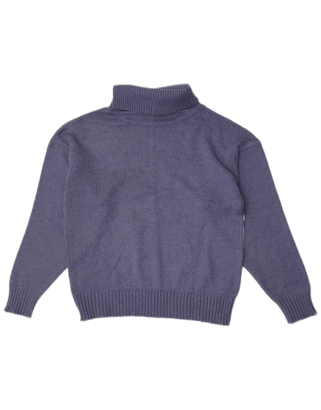 Pebble Rollkragenpullover für Damen, UK 12, Mittelblau, Farbblock