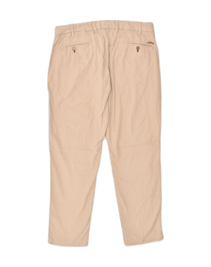 MASSIMO DUTTI Mens Slim Fit Chino Trousers W34 L27 Beige Cotton | Vintage Massimo Dutti | Thrift | Second-Hand Massimo Dutti | Used Clothing | Messina Hembry 