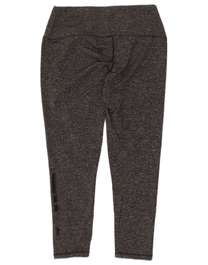 FILA Capri-Leggings mit Grafik für Damen, UK 10, Größe S, grau, Nadelstreifen, Polyester