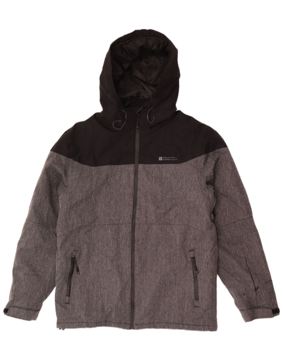 Mountain Warehouse Herren-Windbreaker-Jacke, UK 38, Mittelgrau, Farbblock