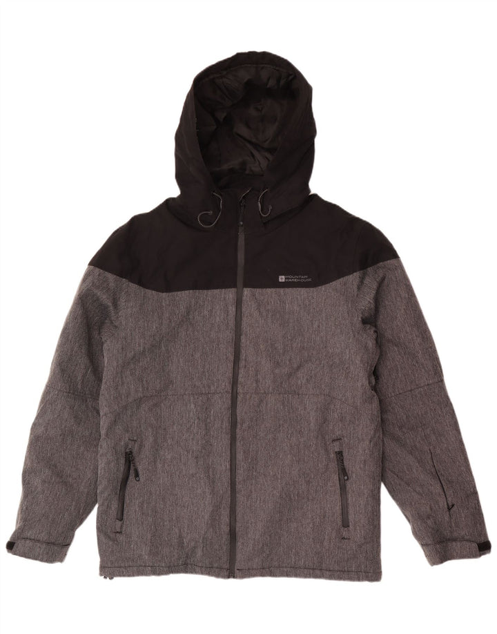 Mountain Warehouse Herren-Windbreaker-Jacke, UK 38, Mittelgrau, Farbblock