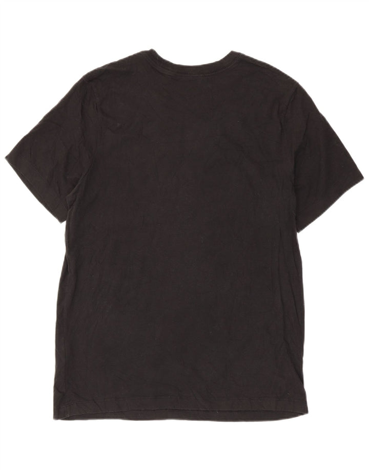 Nike Herren-T-Shirt mit Grafik, mittelgroß, schwarze Baumwolle
