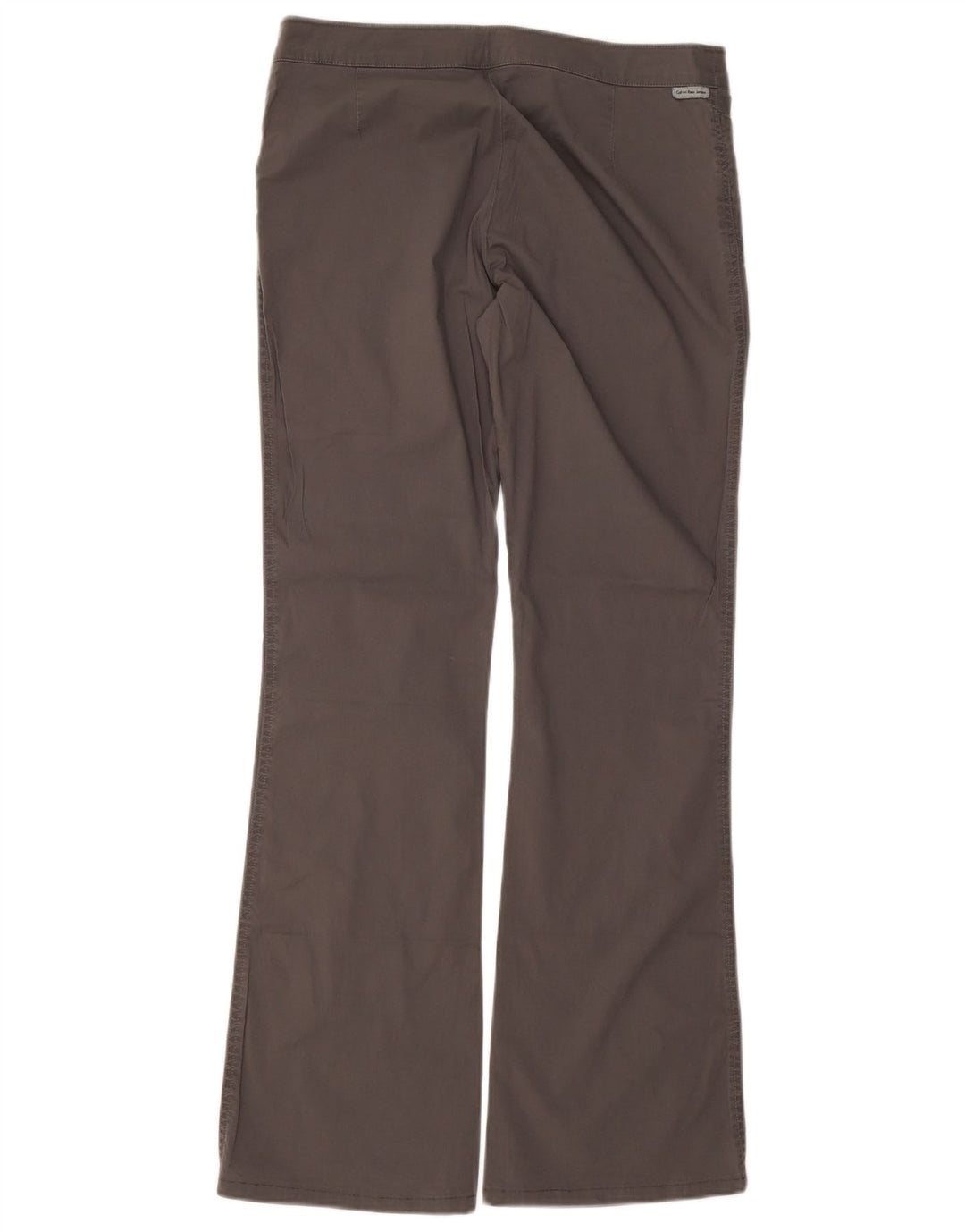 Calvin Klein Damen Bootcut Freizeithose W31 L31 Graue Baumwolle