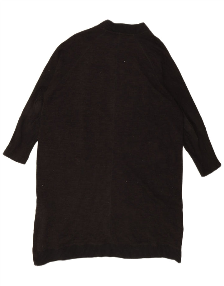 Zara Damen-Strickjacke, übergroß, lang geschnitten, Gr. 40, Größe L, Schwarz, Polyester