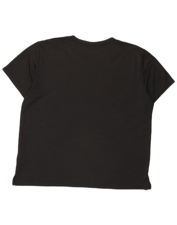 Nike Herren Dri Fit T-Shirt Top XL Schwarz geflecktes Polyester