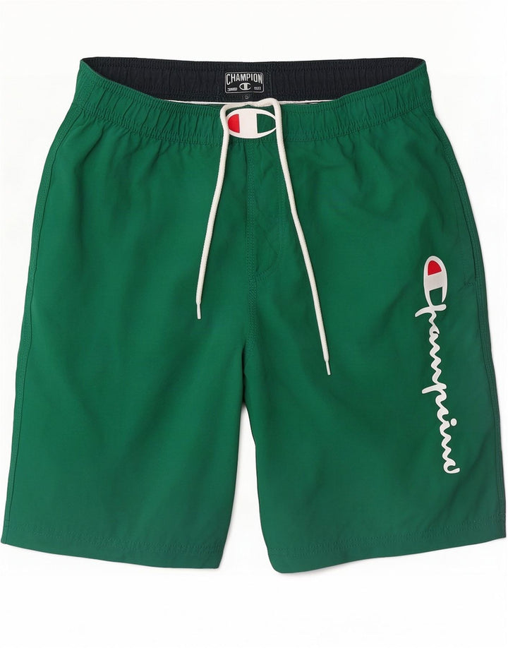 Champion Herren Badeshorts mit Grafik, Größe S, Grün, Polyamid