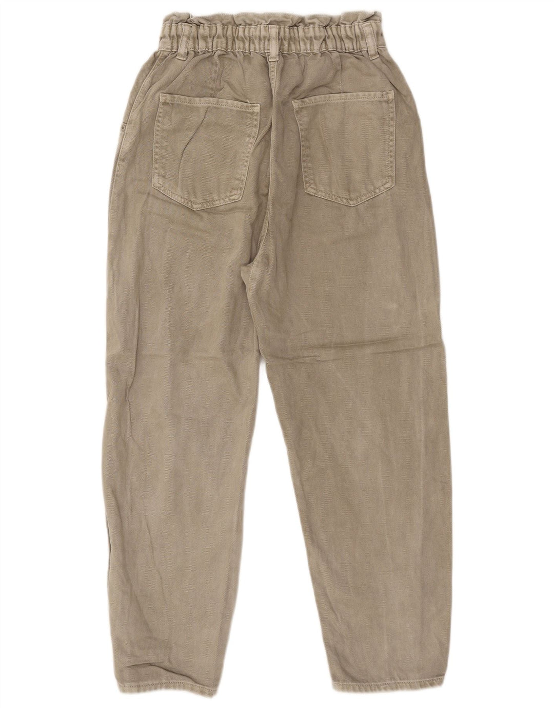 Zara Damen Tapered Jeans EU 38 Small W28 L25 Beige