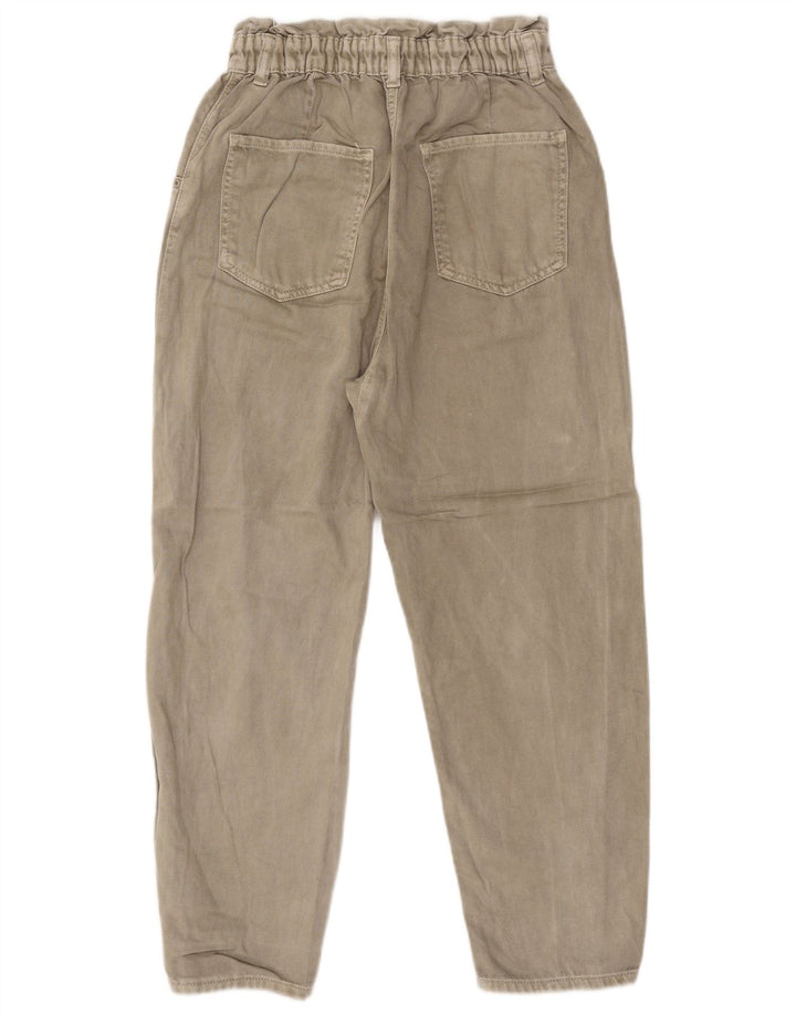 Zara Damen Tapered Jeans EU 38 Small W28 L25 Beige