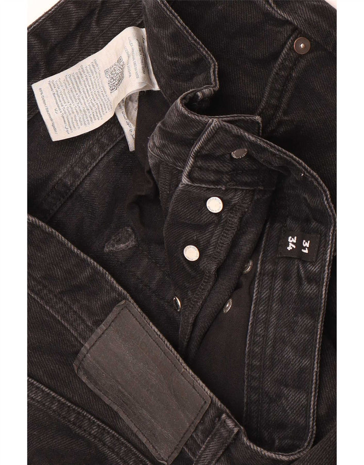 Jack & Jones Herren Loose Jeans W31 L34 Schwarze Baumwolle