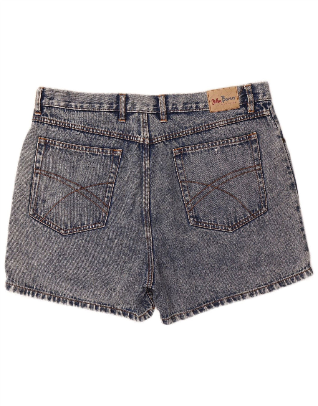 John Baner Herren Denim Shorts W38 XL Blaue Baumwolle