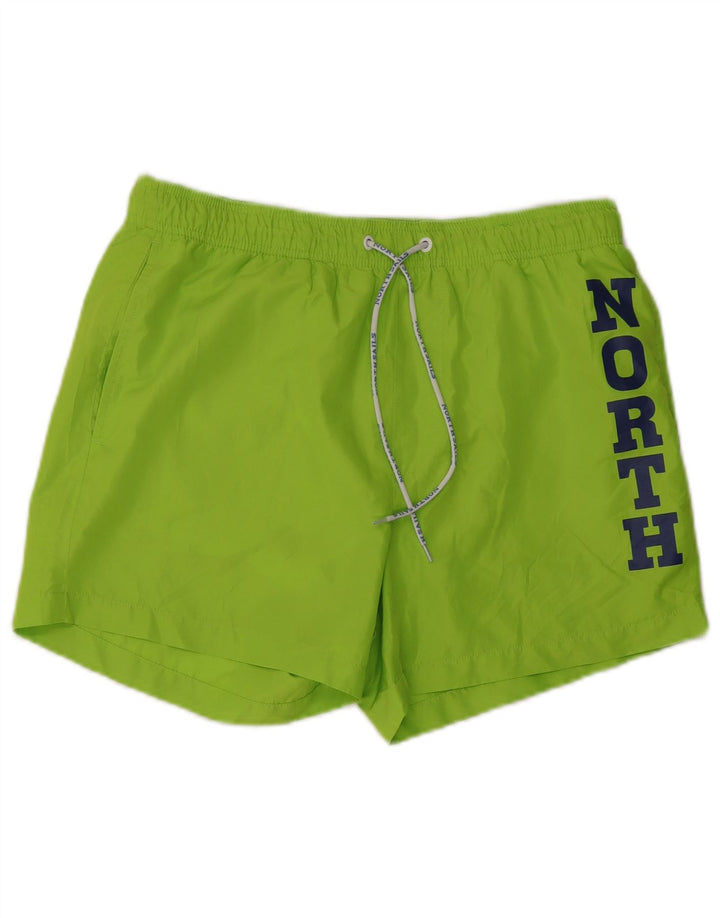 North Sails Herren Badeshorts mit Grafik, Größe L, Grün, Polyester