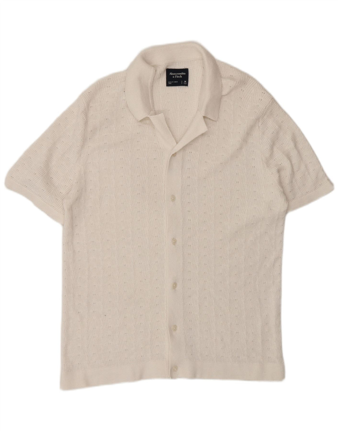 Abercrombie & Fitch Herren Kurzarmhemd Mittelweiß