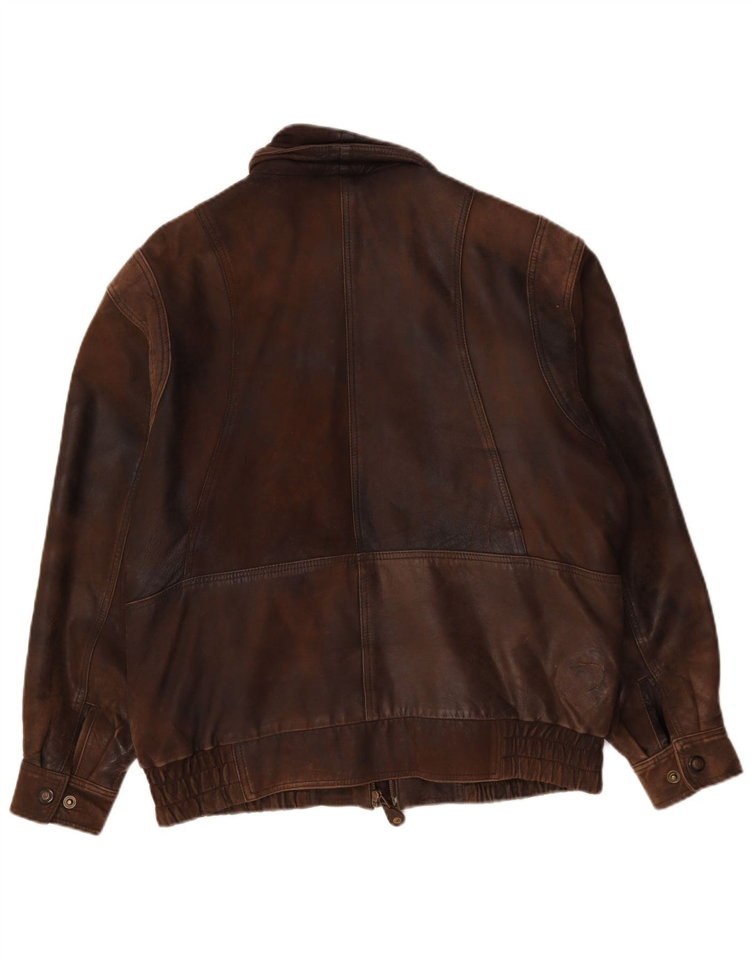 C&A Herren Canda Bomber Lederjacke UK 40 Large Braun