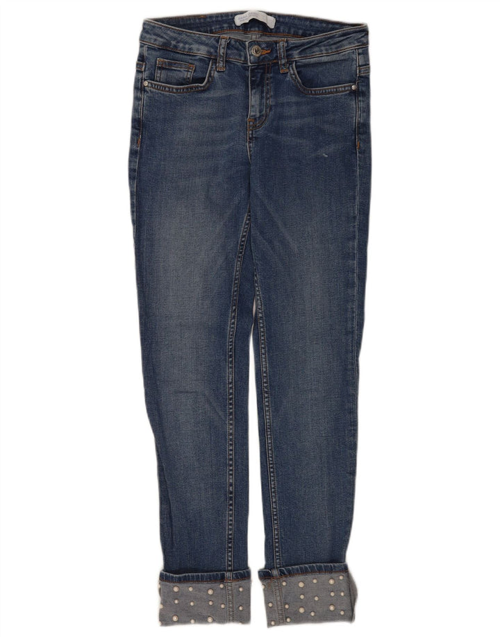 Zara Damen Slim Jeans EU 34 2XS W24 L26 Blau