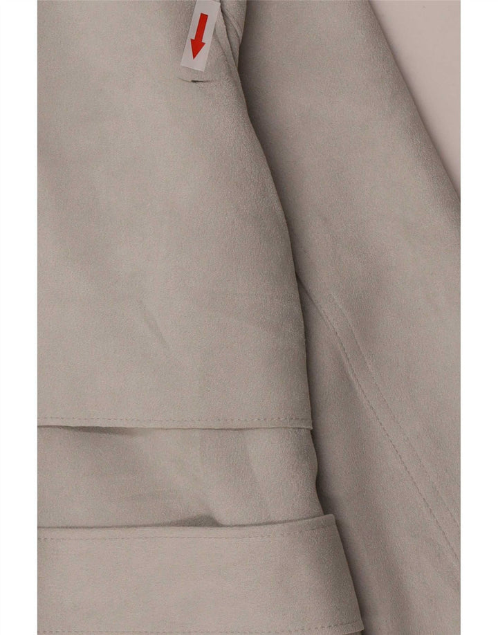 Zara Damen Trenchcoat UK 10 Small Grau Polyester
