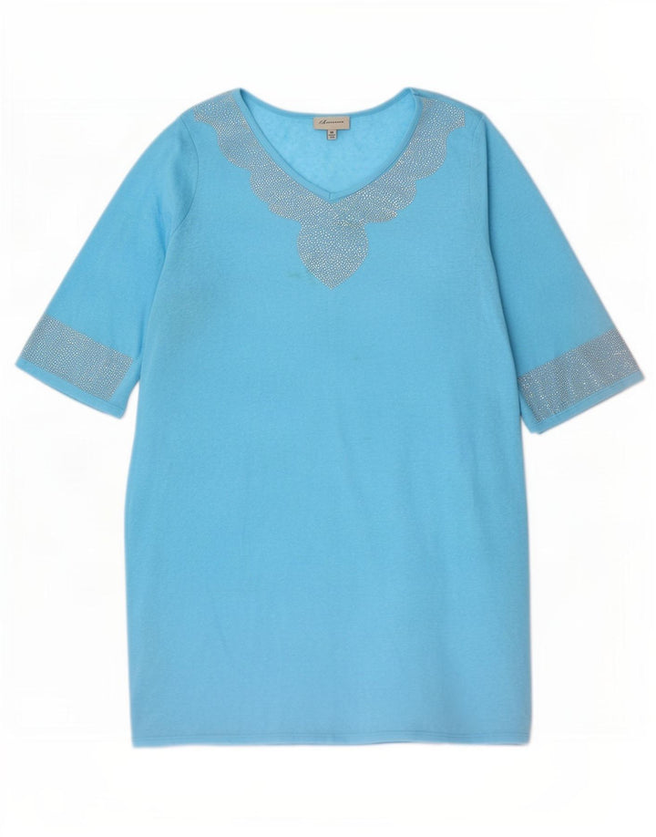 Marks & Spencer Damen Autograph Übergroßes Etuikleid UK 18 XL Blau
