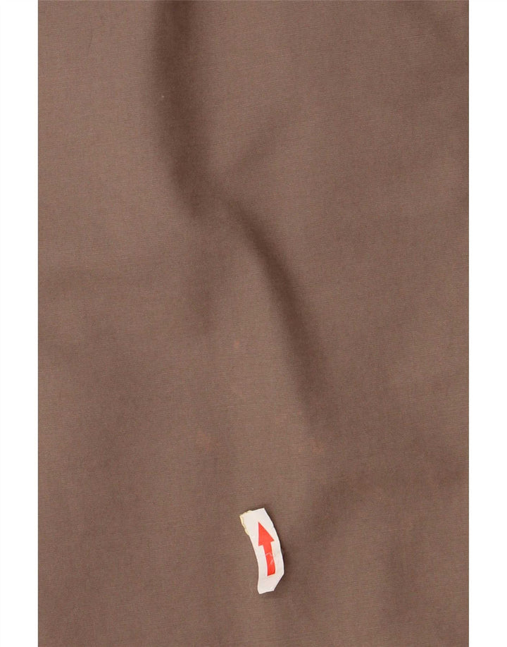 Zara Damen Midirock UK 12 Medium W28 Beige Baumwolle
