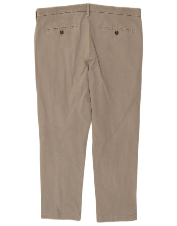 Marks & Spencer Herren Slim Fit Chinohose W36 L26 Beige Baumwolle