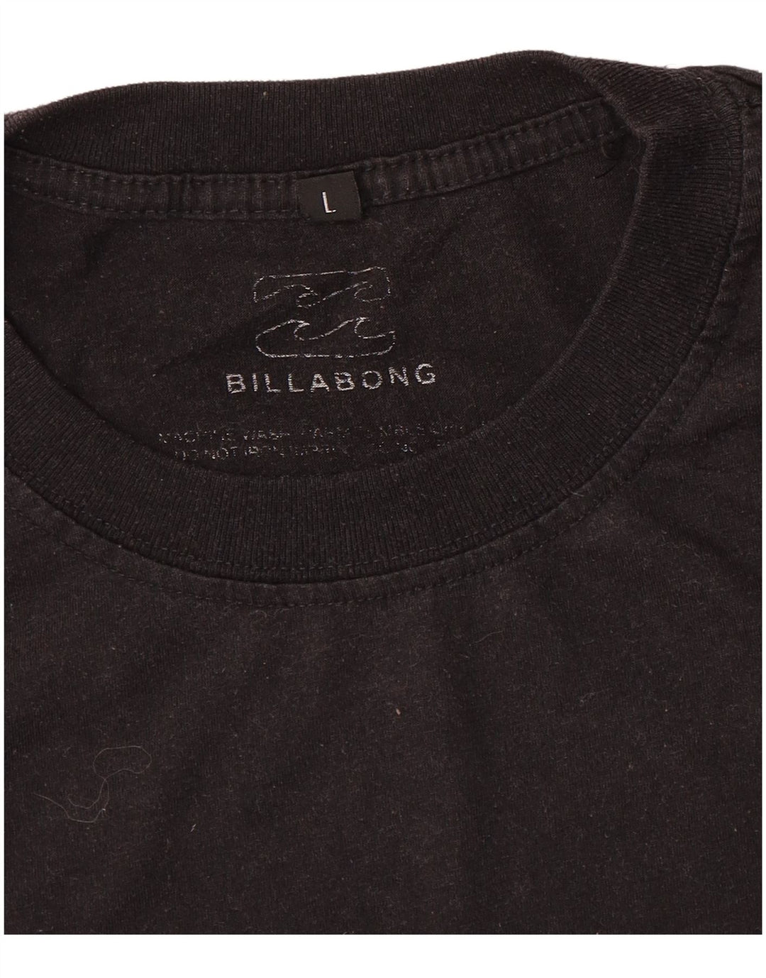Billabong Damen Grafik T-Shirt Top UK 16 Large Schwarz