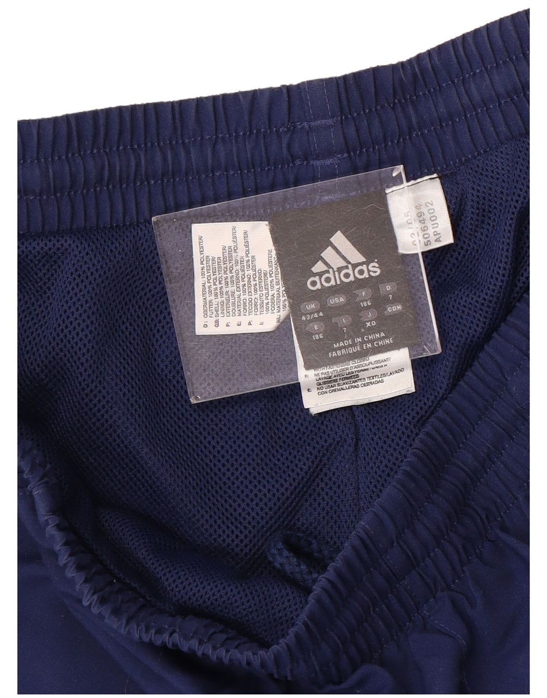 ADIDAS Herren-Trainingsanzug mit Grafik, Jogginghose, Gr. 42/44, Größe L, Marineblau