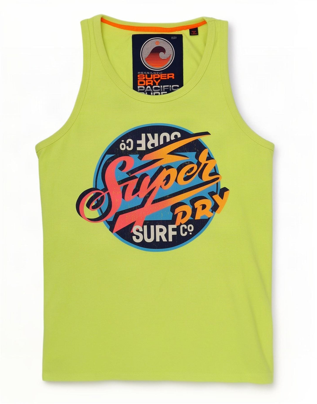 Superdry Herren Grafik-Trägershirt, Größe L, Grün, Baumwolle