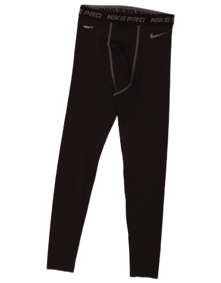 Nike Herren Graphic Leggings UK 39/41 Mittelschwarzes Polyester