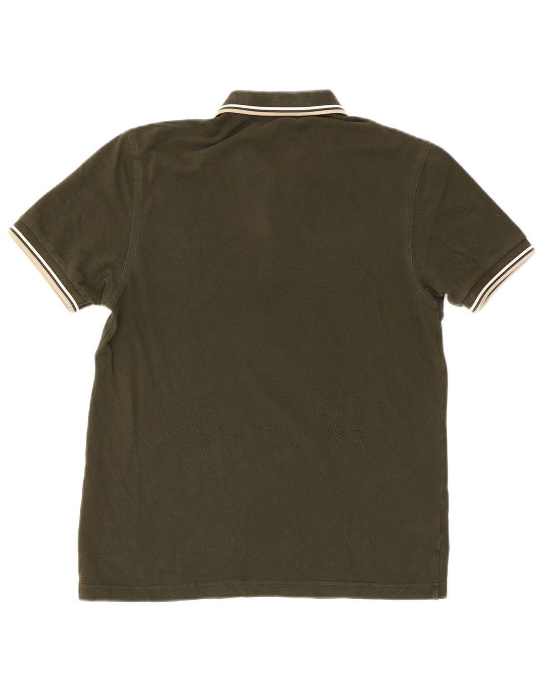 Fred Perry Herren-Poloshirt aus mittlerer Khaki-Baumwolle